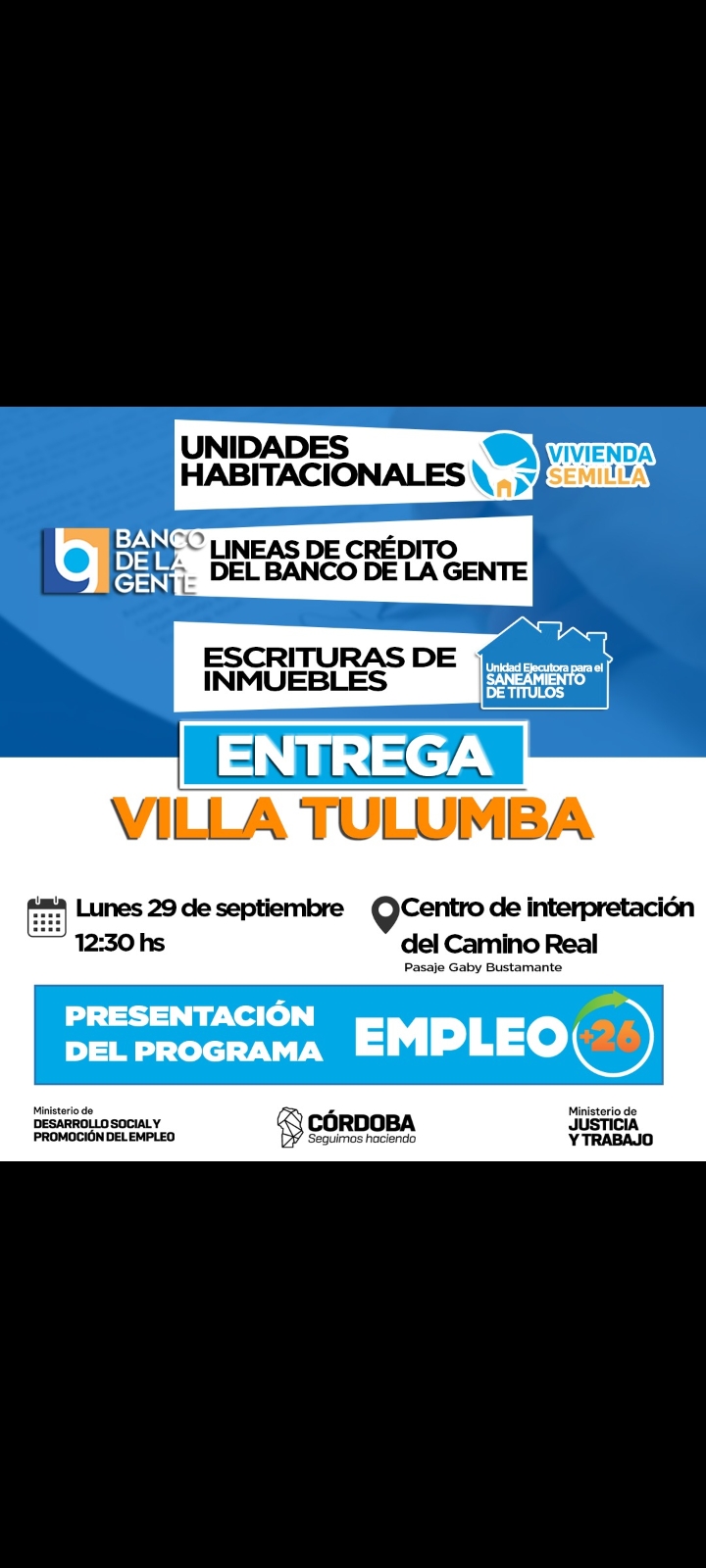  ENTREGA DE VIVIENDAS, ESCRITURAS Y CRÉDITOS EN VILLA TULUMBA